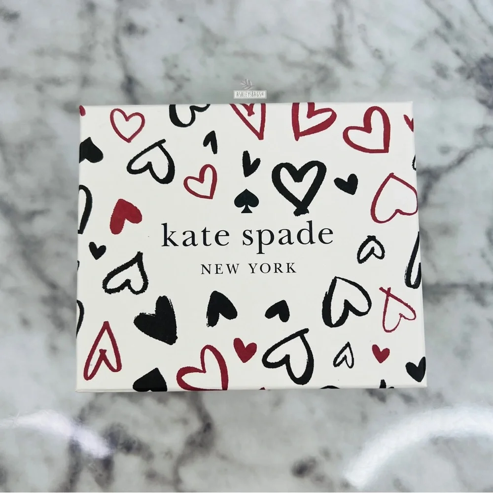 Kate Spade Scribble Heart Staci Boxed Jewelry Holder - Picture 10 of 12